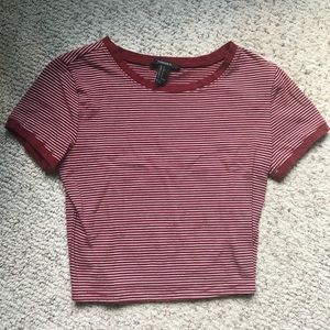 Woman’s Small Forever 21 Striped Crop Top
